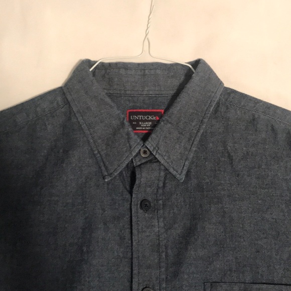 Untuckit blue button up shirt. - Picture 2 of 3